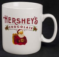 Hersheys Chocolate Santa Claus Oversized White Coffee Mug